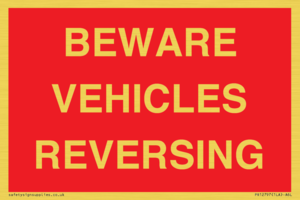 BEWARE VEHICLES REVERSING